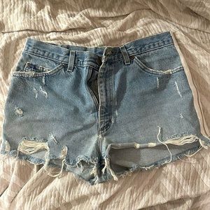 Furst of a Kind by LF jean shorts with zipper sides